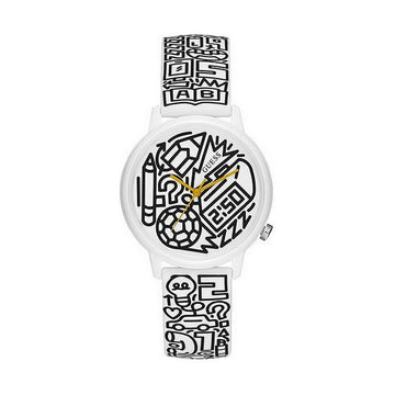 Reloj Unisex Guess TIME TO GIVE Blanco Negro Multicolor (Ø 38 mm)