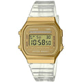 Unisex Watch Casio VINTAGE COLLECTION - TRANSPARENT BAND - GOLD (Ø 36 mm)