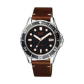 Montre Homme Q&Q A172J312Y Marron Noir (Ø 43 mm)