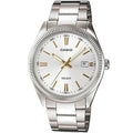 Men's Watch Casio DATE - SILVER, GOLD INDEXES (Ø 39 mm)