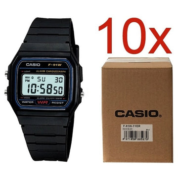 Unisex Watch Casio CASIO VINTAGE F-91W-1YER **PACK 10 PCS** (Ø 34 mm) (Ø 35 mm)