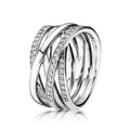 Ladies' Ring Pandora SPARKLING & POLISHED LINES - RING - SIZE 52