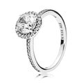 Ladies' Ring Pandora SILVER - RING WITH CLEAR CUBIC ZIRCONIA - SIZE 50