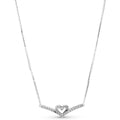 Ladies' Necklace Pandora SPARKLING WISHBONE HEART