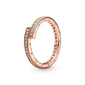 Ladies' Ring Pandora SPARKLING OVERLAPPING - RING - SIZE 52