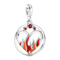 Woman's charm link Pandora FIRE DANGLE