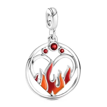 Woman's charm link Pandora FIRE DANGLE