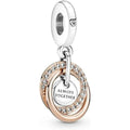 Woman's charm link Pandora FAMILY ALWAYS ENCIRCLED DANGLE