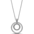 Ladies' Necklace Pandora PANDORA SIGNATURE PAVE & BEADS