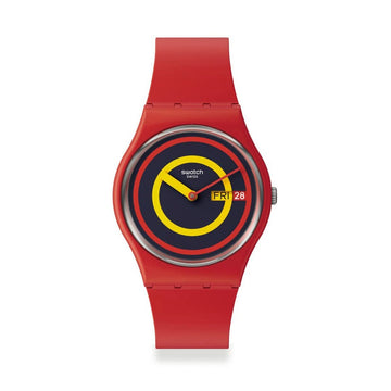 Men's Watch Swatch CONCENTRIC RED (Ø 34 mm)