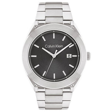 Men's Watch Calvin Klein 25200196 Grey Silver (Ø 44 mm)