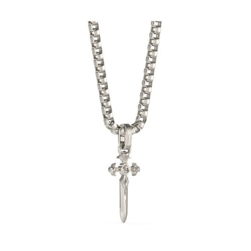 Men's Necklace Guess JUMN04024JWSTT-U Cross