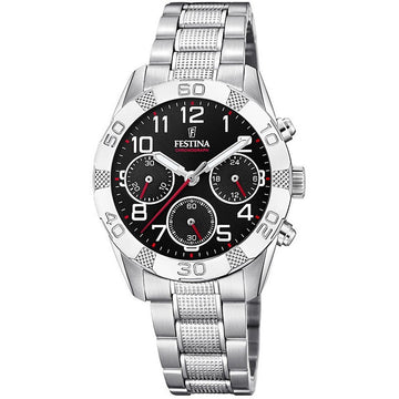 Reloj Hombre Festina F20345/3 Negro Plateado