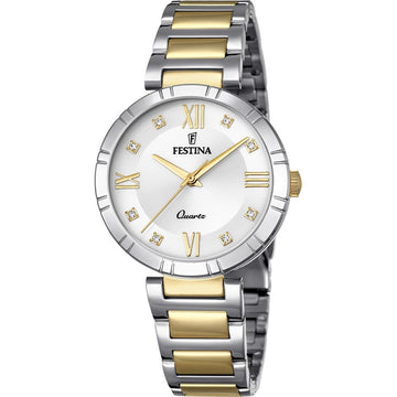 Men's Watch Festina F16937/A Gold Silver