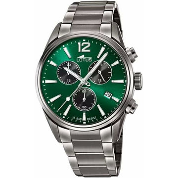 Reloj Hombre Lotus 18682/4 Verde Plateado