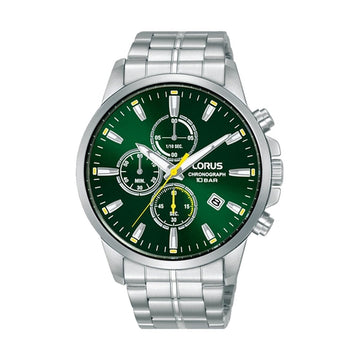 Men's Watch Lorus RM381HX9 Green Silver