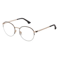 Men'Spectacle frame Police VPL880520301 Black Rose gold (ø 52 mm)