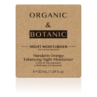 Night Cream Organic & Botanic Moisturizing Tangerine (50 ml)