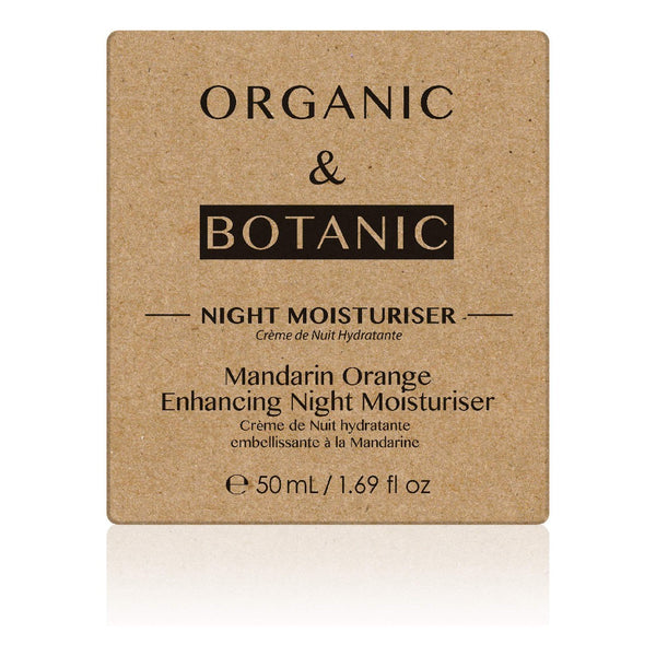 Night Cream Organic & Botanic Moisturizing Tangerine (50 ml)