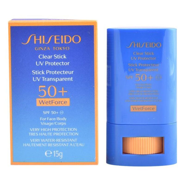 Sun Block Sun Clear Stick Shiseido Spf 50 (15 ml)