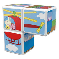 Set de construcción Geomag Magicube Peppa Pig (3 uds)