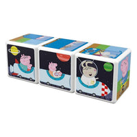 Set de construcción Geomag Magicube Peppa Pig (3 uds)