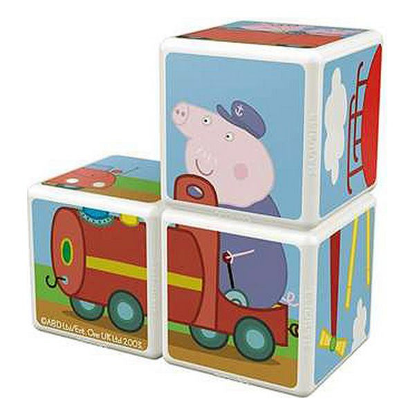 Set de construcción Geomag Magicube Peppa Pig (3 uds)