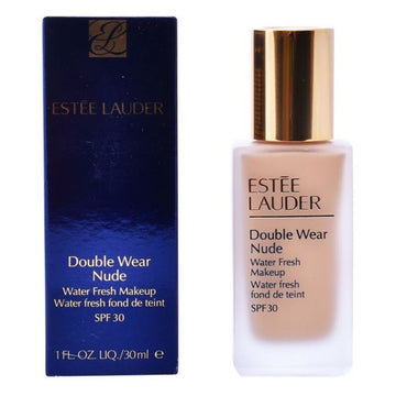 Fluid Foundation Make-up Double Wear Nude Water Fresh Estee Lauder 3W1-Tawny SPF 30 (30 ml)