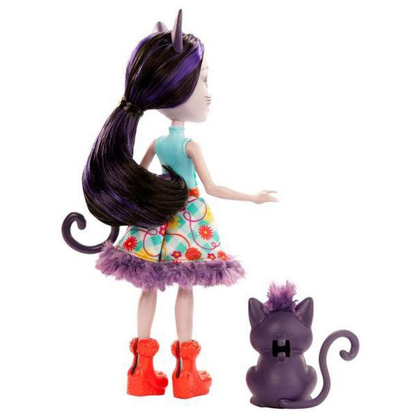 Muñeca Enchantimals Ciesta Gato Mattel (15 cm)