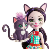 Muñeca Enchantimals Ciesta Gato Mattel (15 cm)