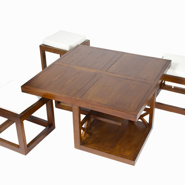 Centre Table Mindi wood (90 x 90 x 45 cm) - Chocolate Collection by Craftenwood