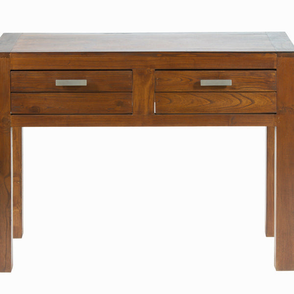 Hall Table with 2 Drawers Ohio Mindi wood (100 x 30 x 76 cm) - Be Yourself Collection by Craftenwood