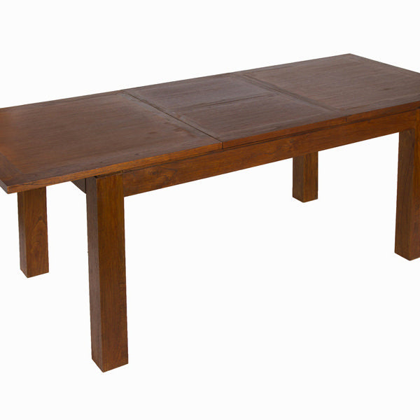 Expandable table Mindi wood (160 x 90 x 78 cm) - Nogal Collection by Craftenwood