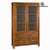 Display Cabinet With Double Glass Doors - Be Yourself Collection Mindi wood (180 x 110 x 40 cm)