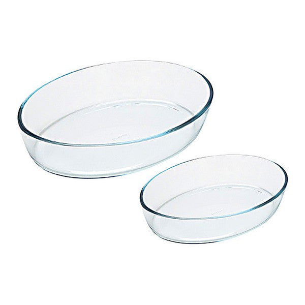 Set of Oven Dishes Pyrex Essentials Borosilicate Glass (2 pcs)