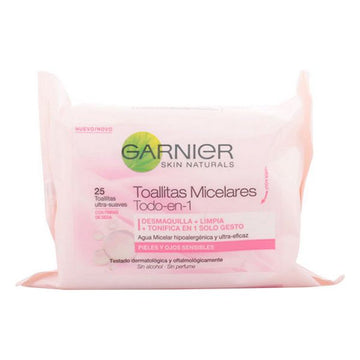 Make Up Remover Wipes Skin Naturals Agua Micelar Garnier