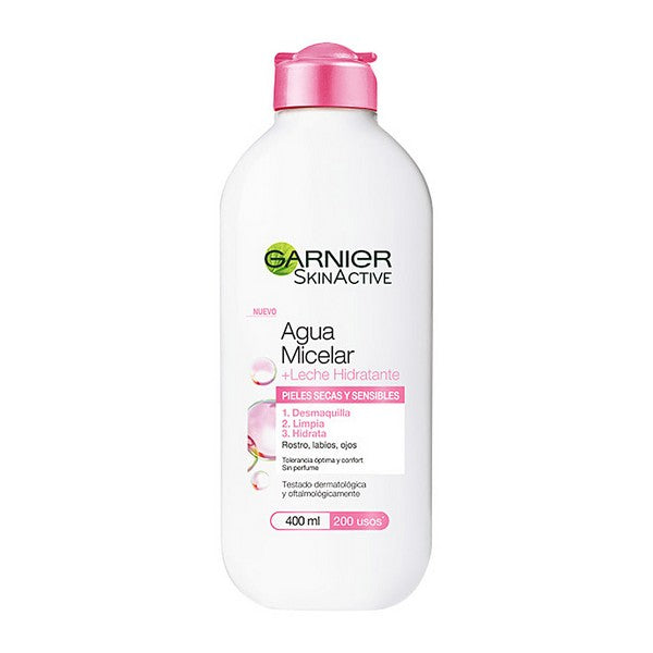 Agua Micelar con Leche Hidratante Skinactive Garnier (400 ml)