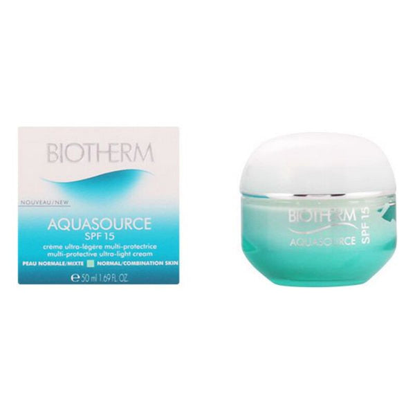 Facial Cream Biotherm Aquasource Spf 15 (50 ml)