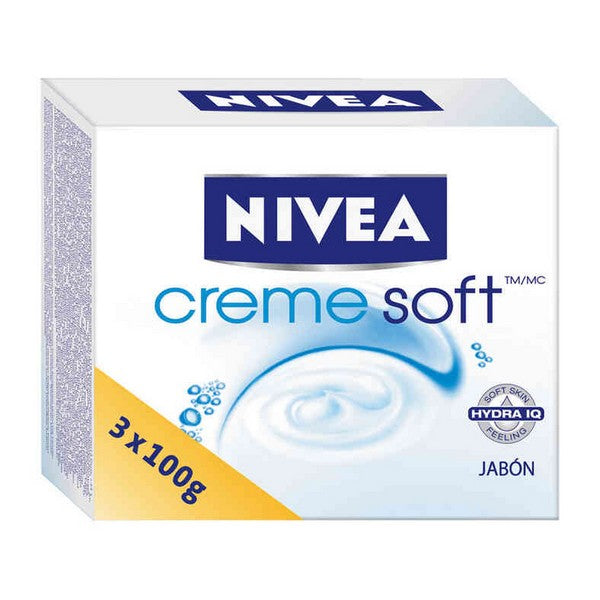 Soap Set Creme Soft Nivea (3 pcs)