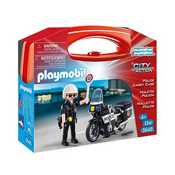 Action figure City Action Police Playmobil 5648 Black (13 Pcs)