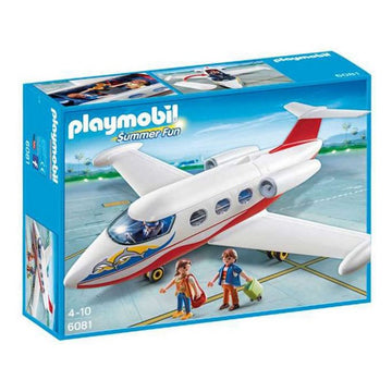 Playset Summer Fun Vacation Plane Playmobil 6081 White