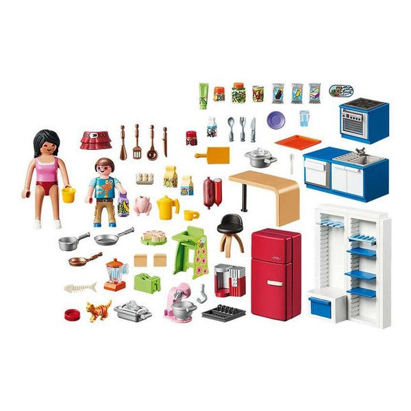 Playset Casa de Muñecas Cocina Playmobil 70206 (129 uds)