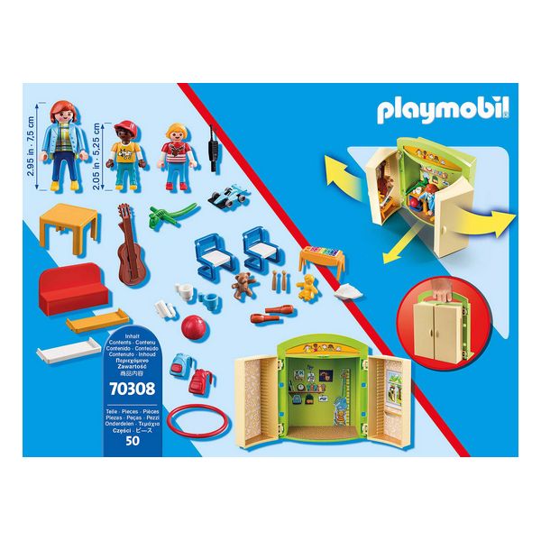 Playset City Life Nursery Chest Playmobil 70308 (50 pcs)