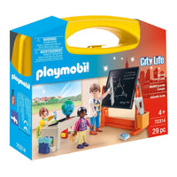 Playset City Life School Carry Case Playmobil 70314 (29 pcs)