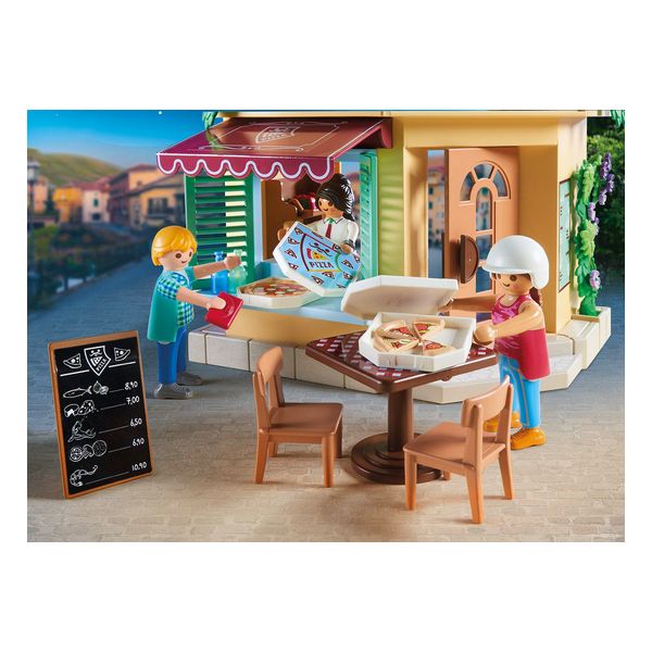 Playset City Life Pizza Restaurant Playmobil 70336 (197 pcs)