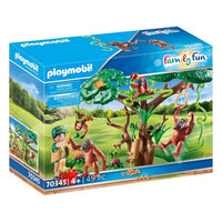 Playset Family Fun Orangutanes Playmobil 70345 (49 piezas)