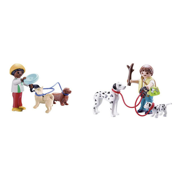 Playset City Life Dog Walking Carry Case Playmobil 70530 (17 pcs)