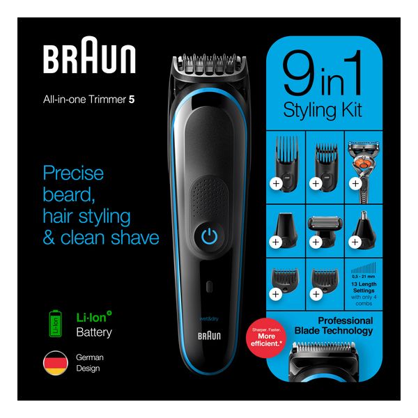 Hair clippers/Shaver Braun All in one Trimmer 5 MGK5280 9-in-1 (Refurbished A+)