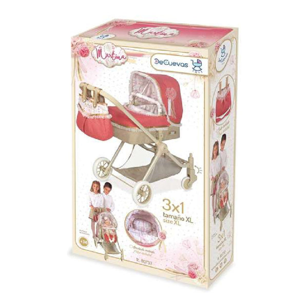 Doll Stroller Martina Decuevas 3-in-1 XL (81 x 45 x 80 cm)