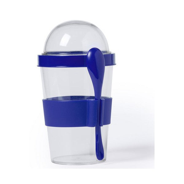 Glass with Lid and Spoon (420 ml) 145572